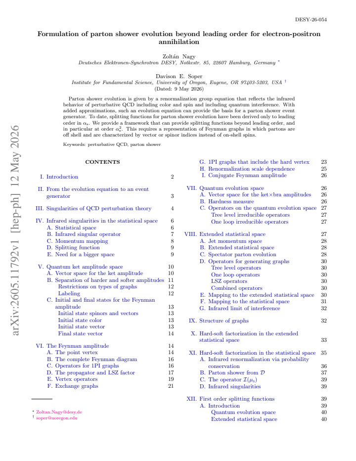 First page