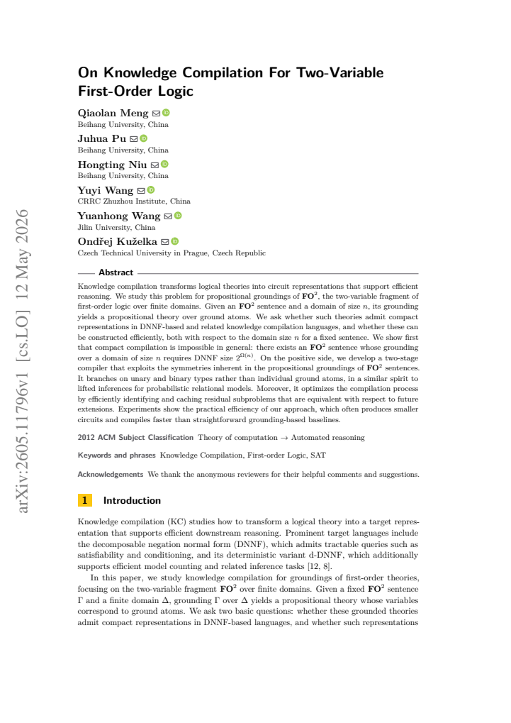 First page