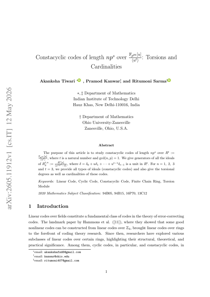 First page