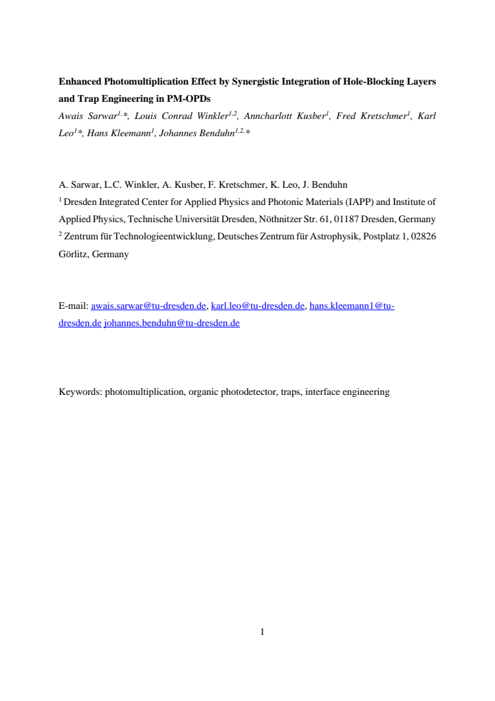 First page