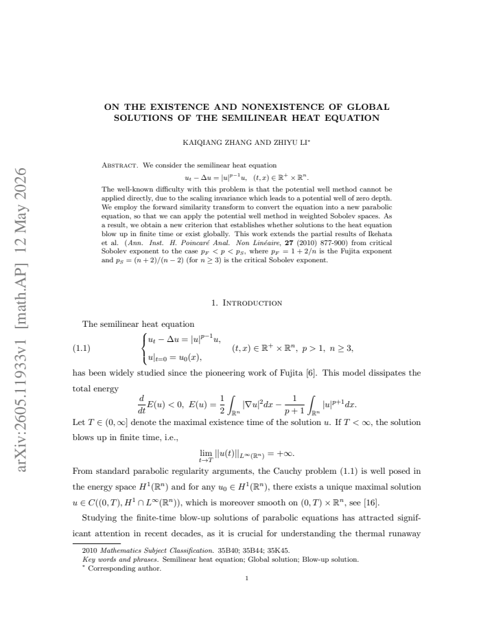 First page