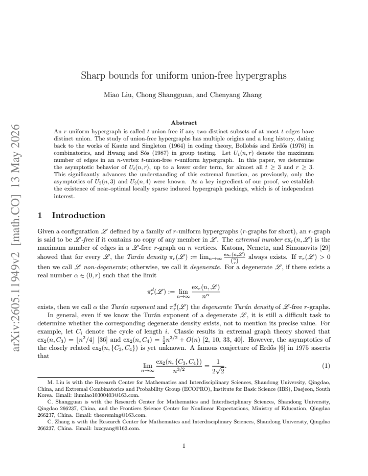 First page