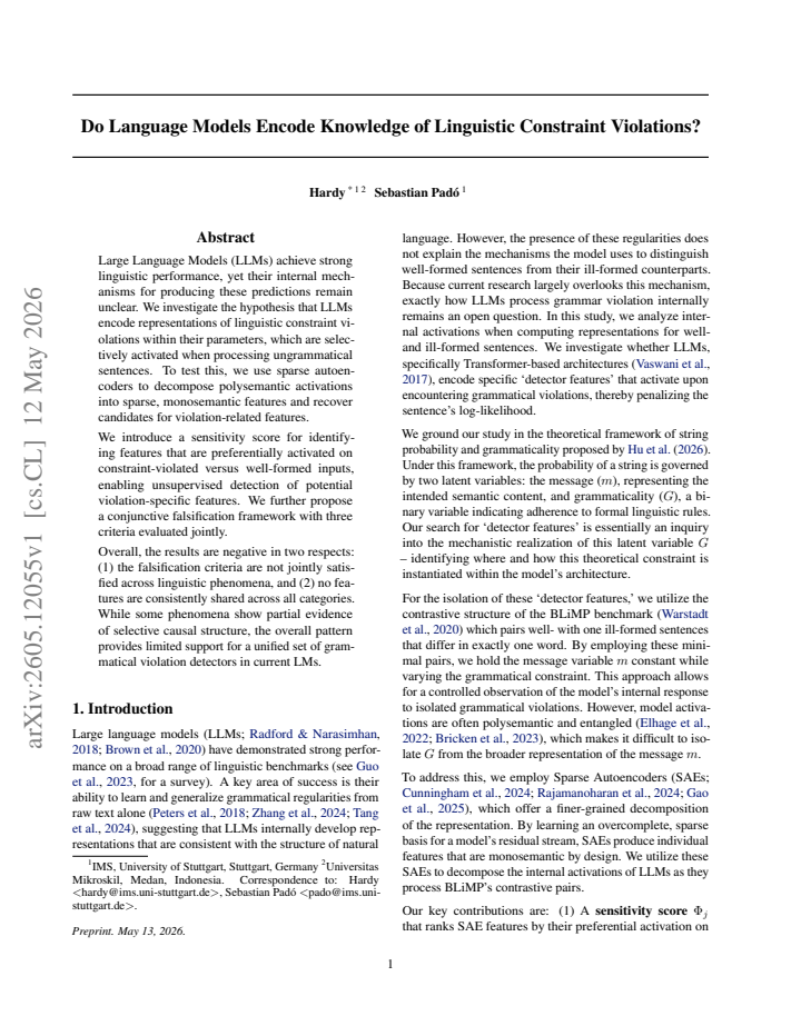 First page