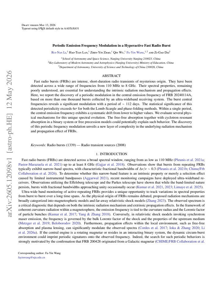 First page