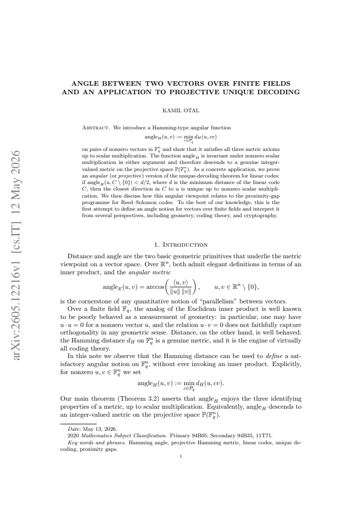 First page