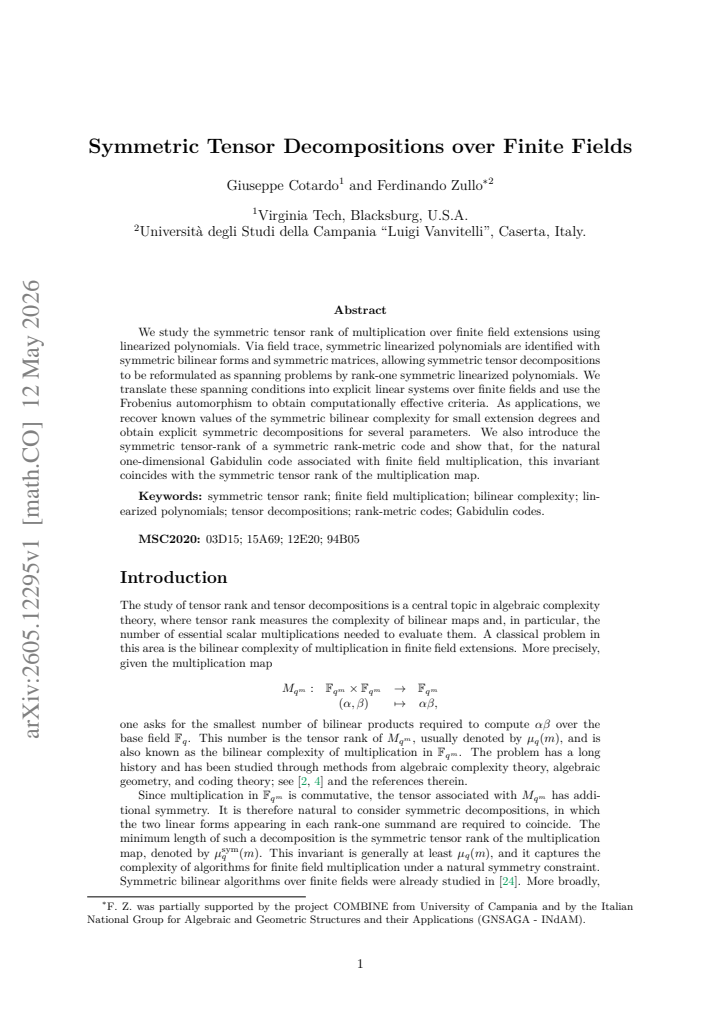 First page