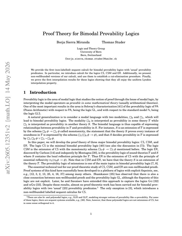 First page