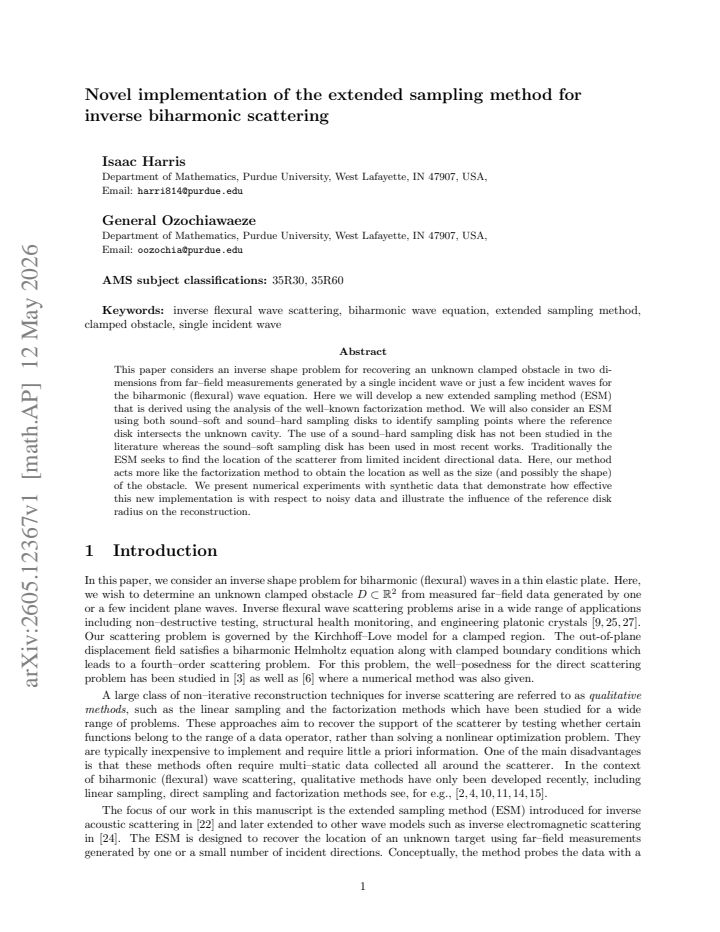 First page