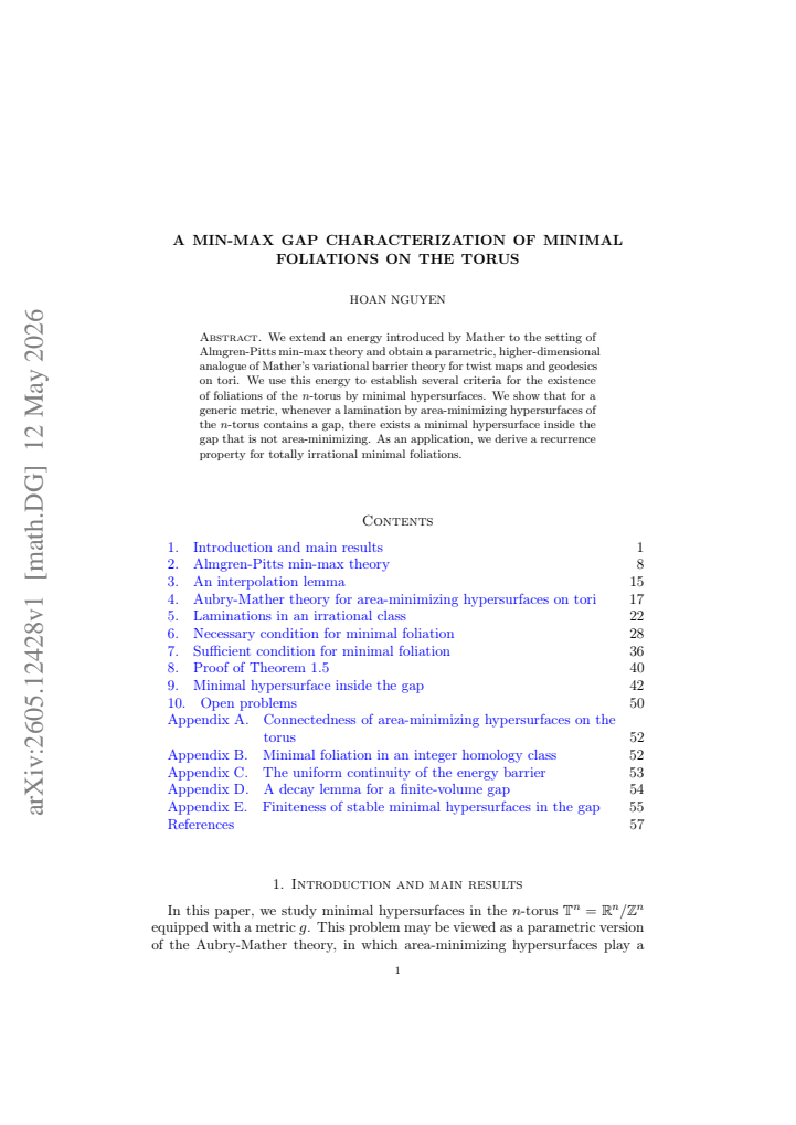 First page