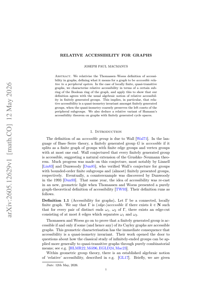 First page