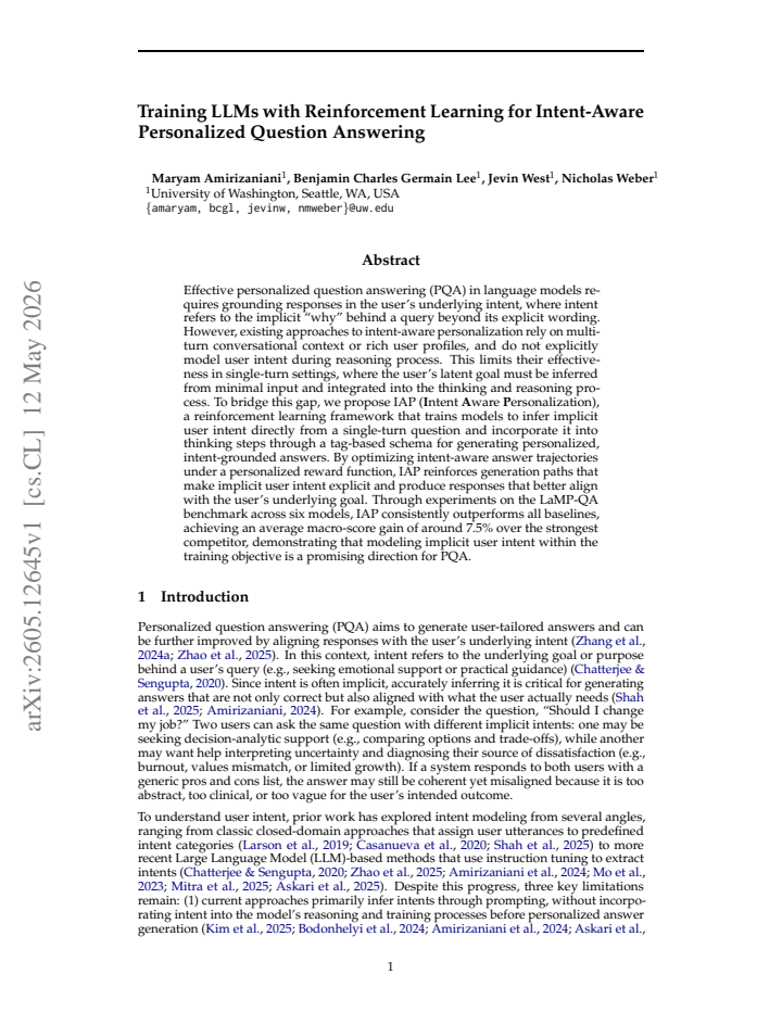 First page