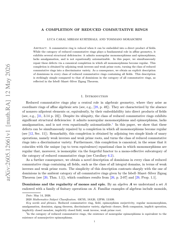 First page