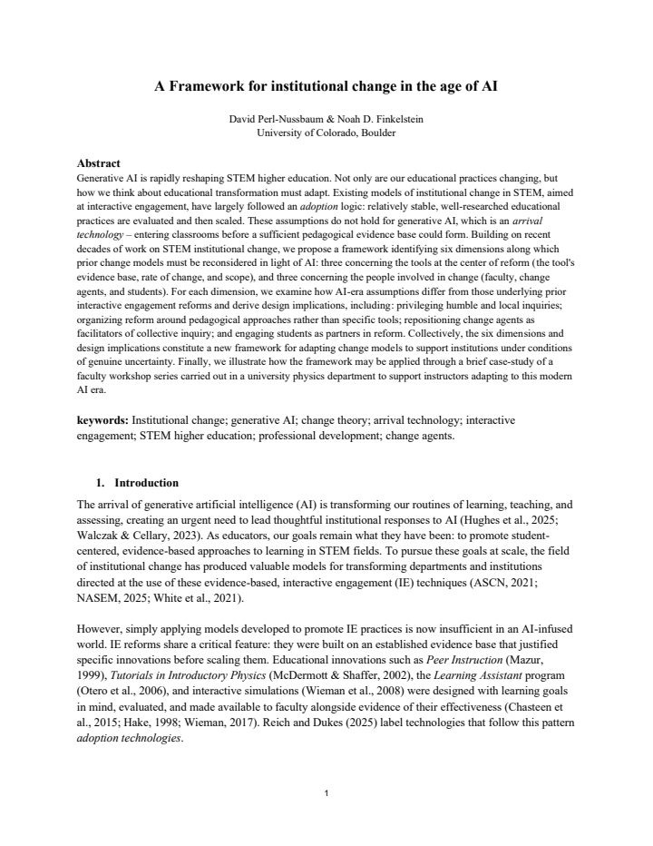 First page