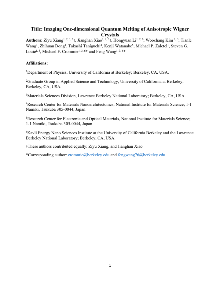 First page