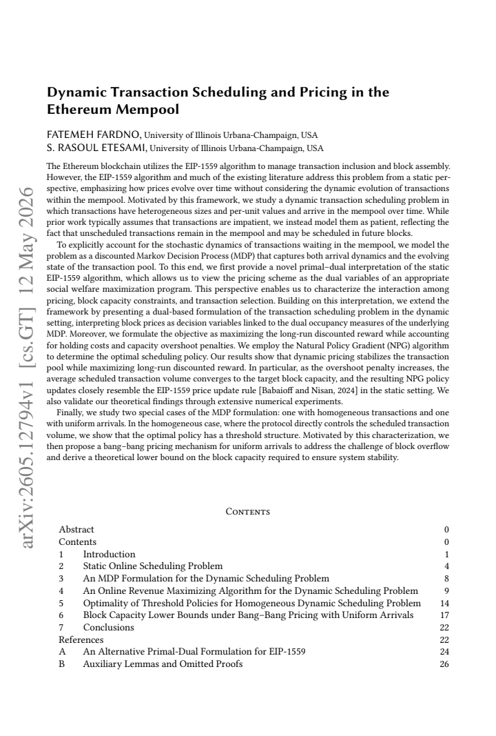 First page