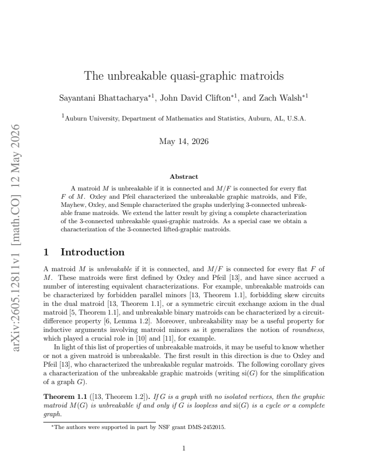 First page