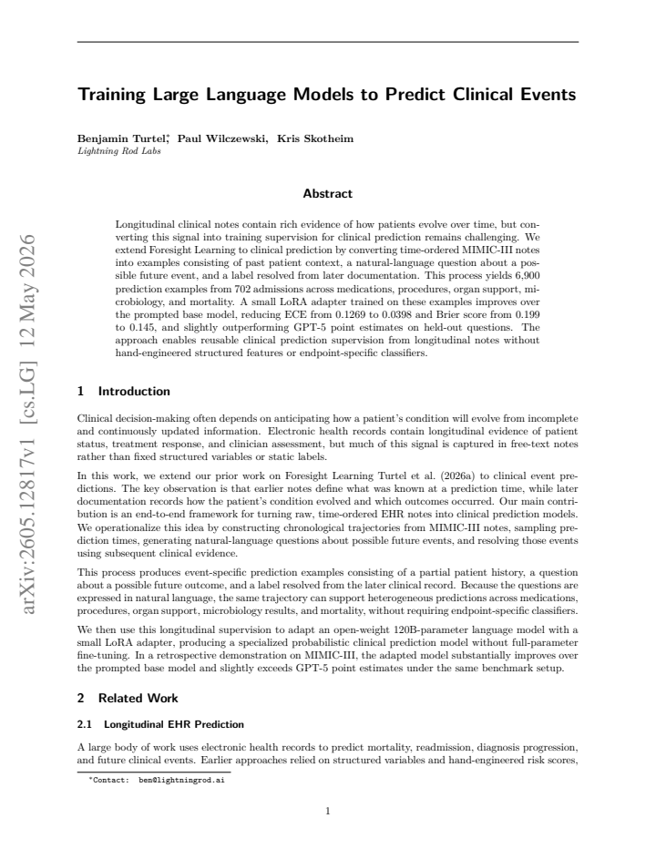 First page