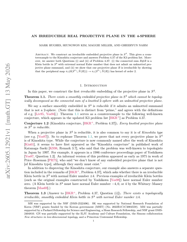 First page