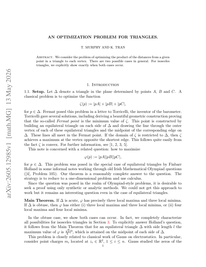 First page