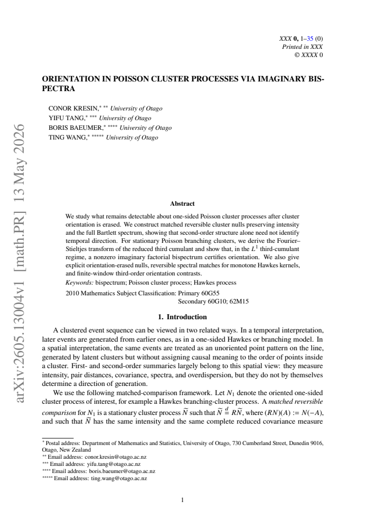 First page
