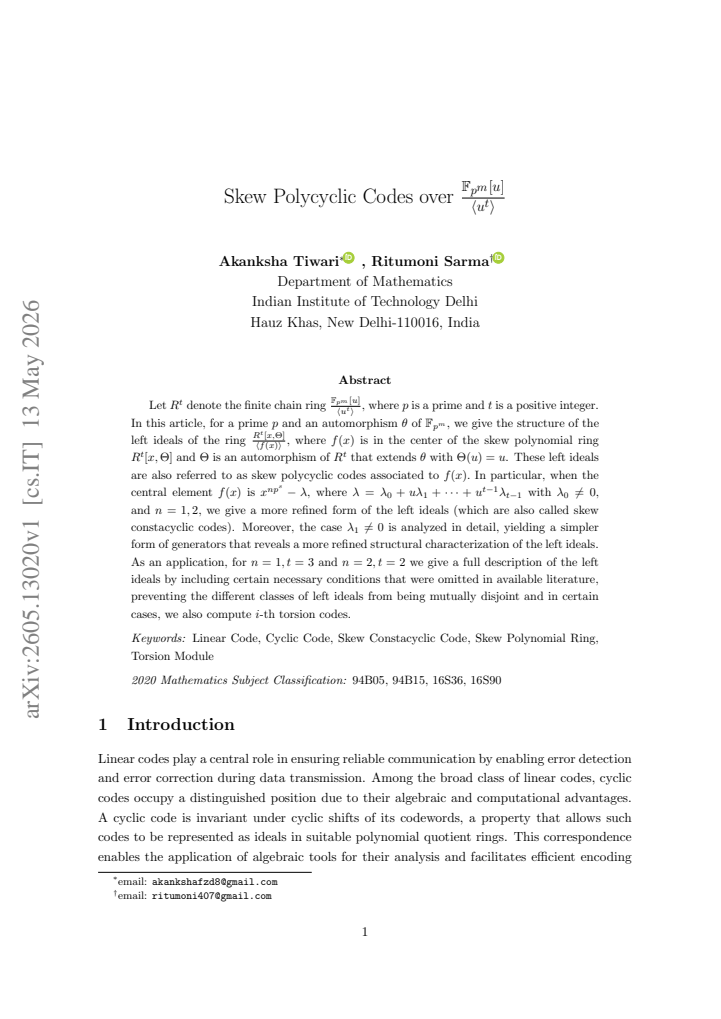 First page