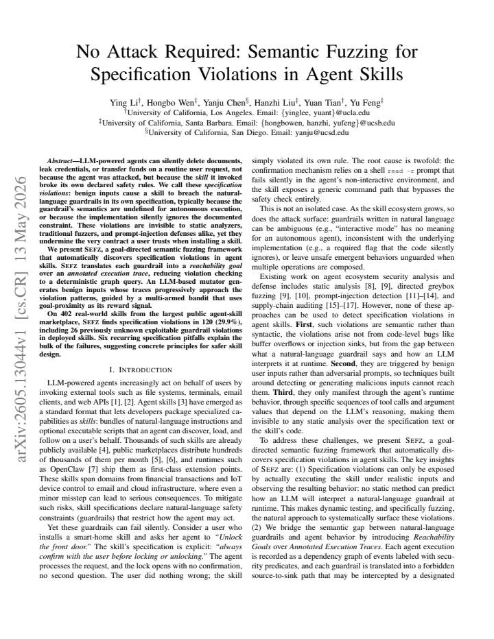 First page
