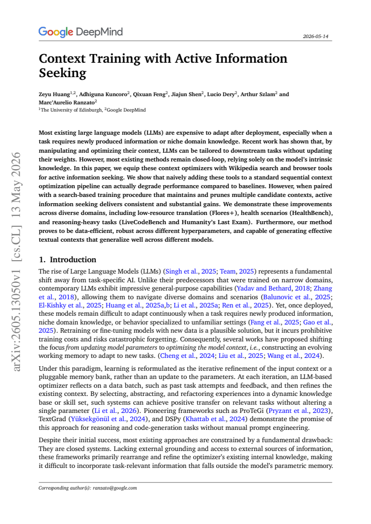 First page