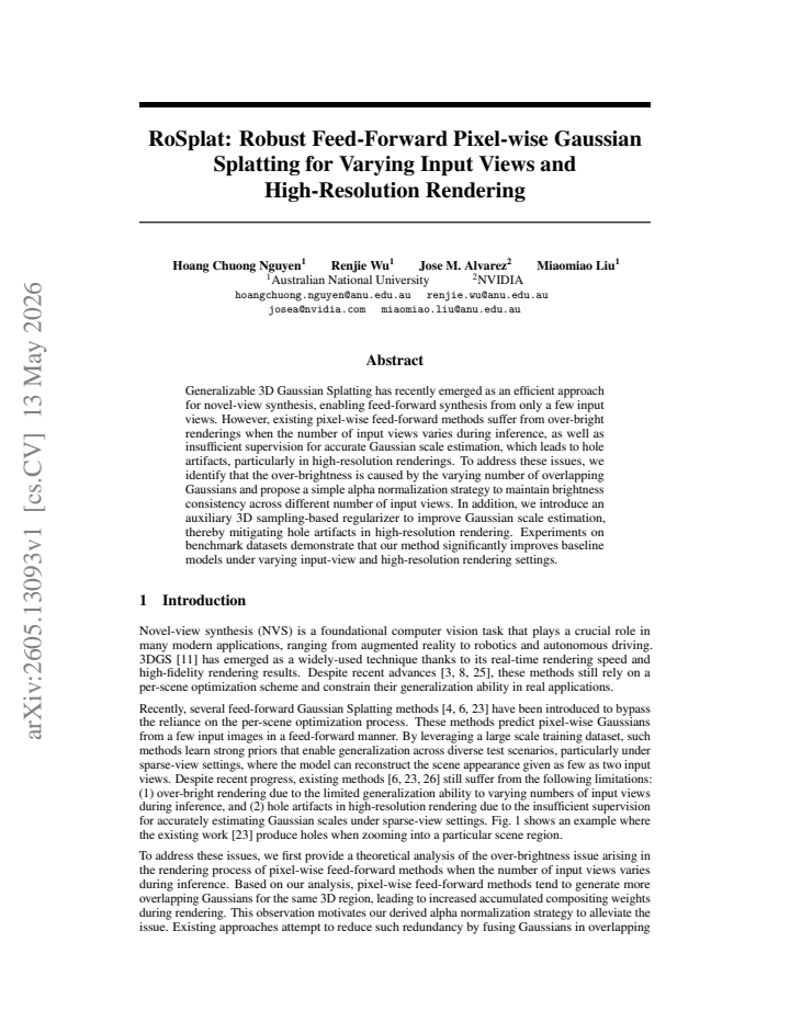 First page
