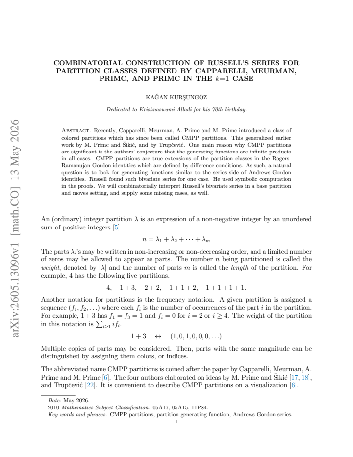 First page