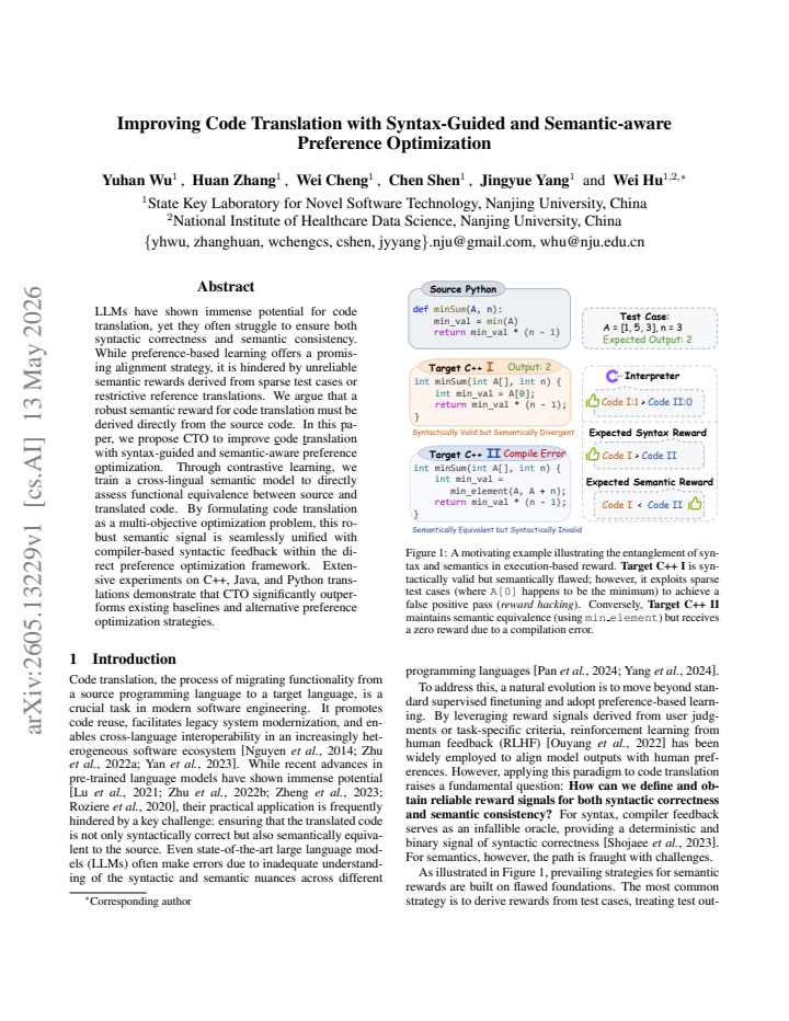 First page