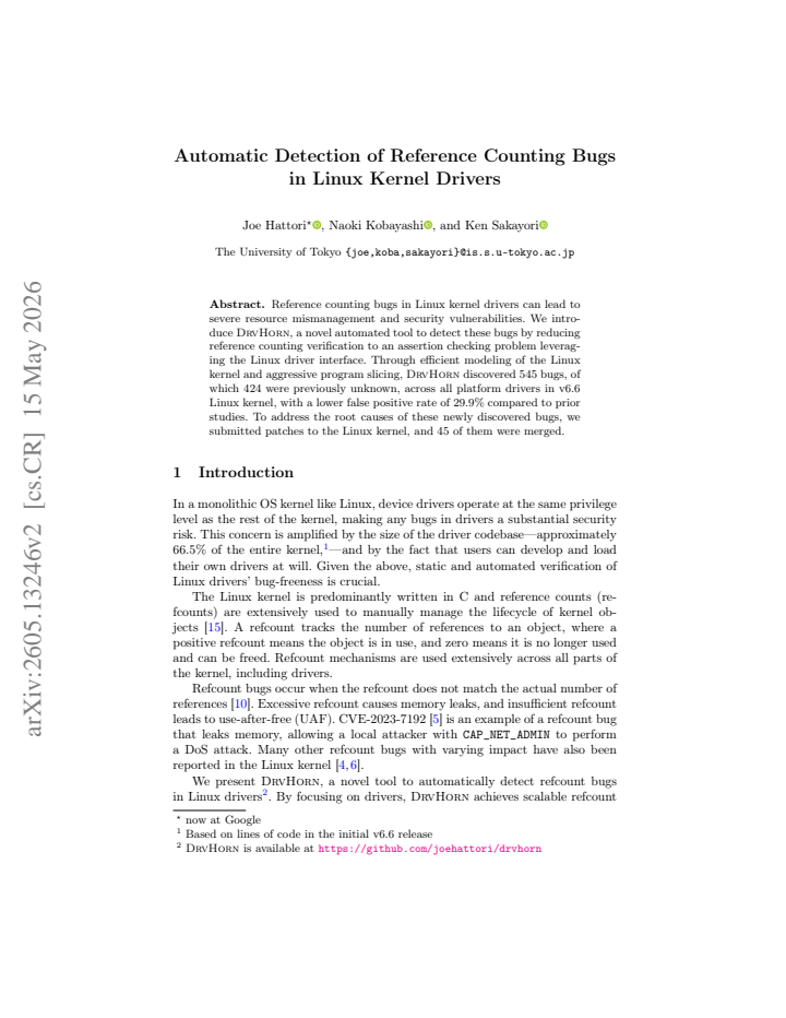 First page