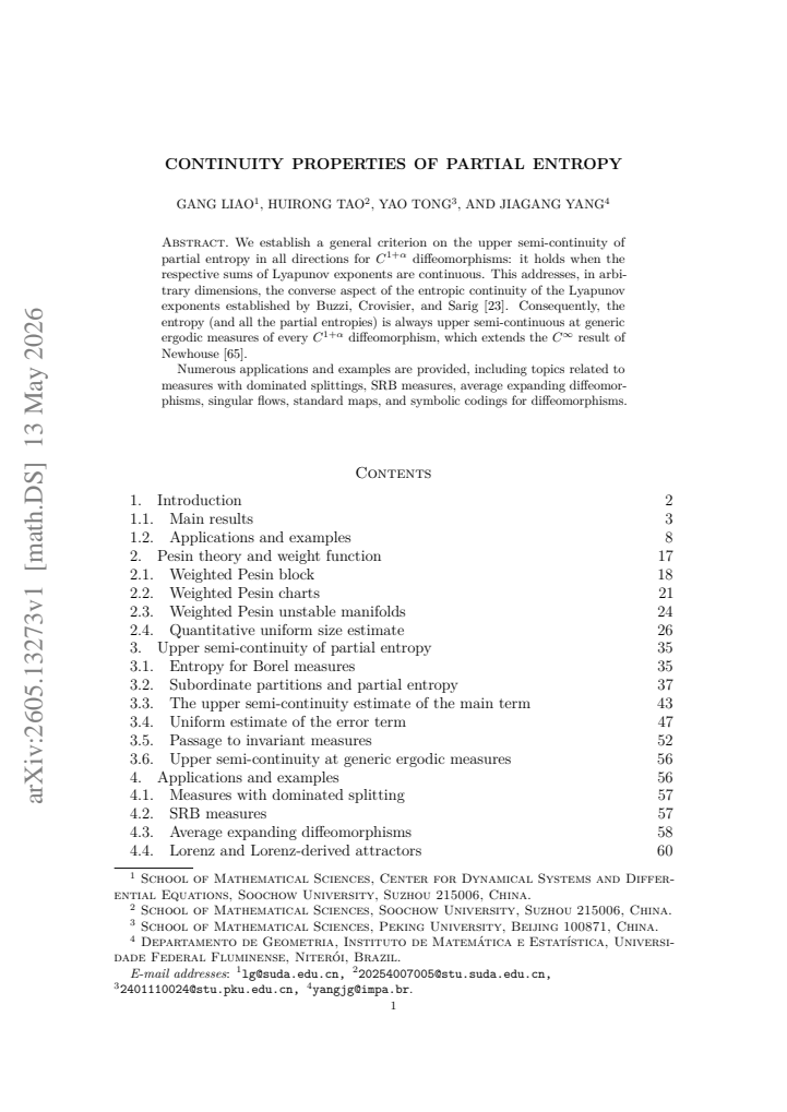 First page