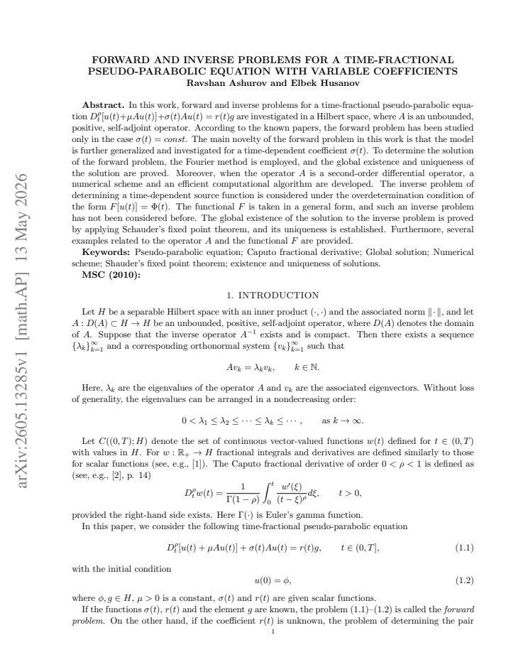 First page