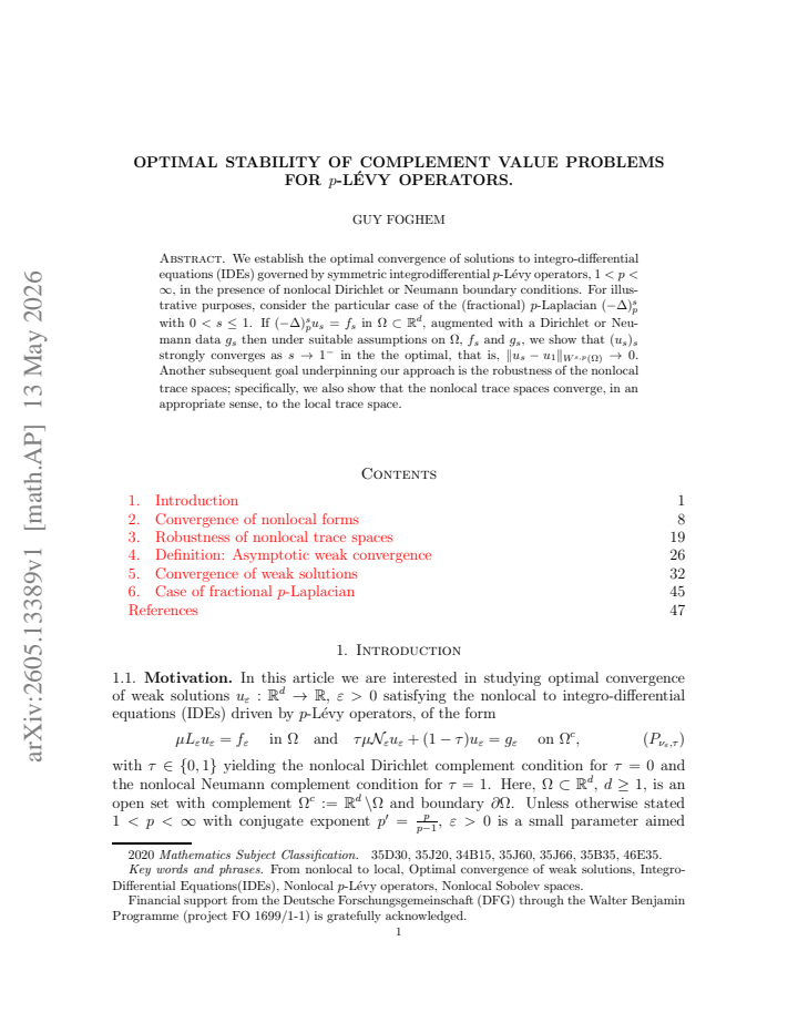 First page