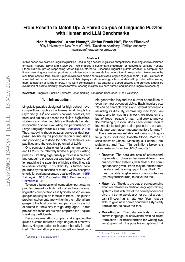 First page