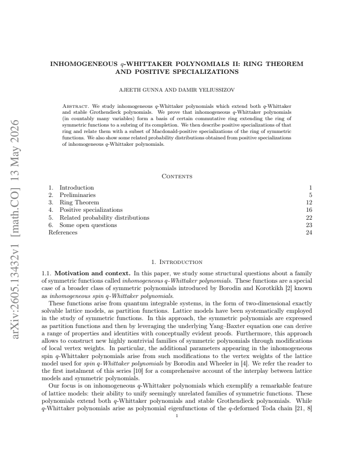First page