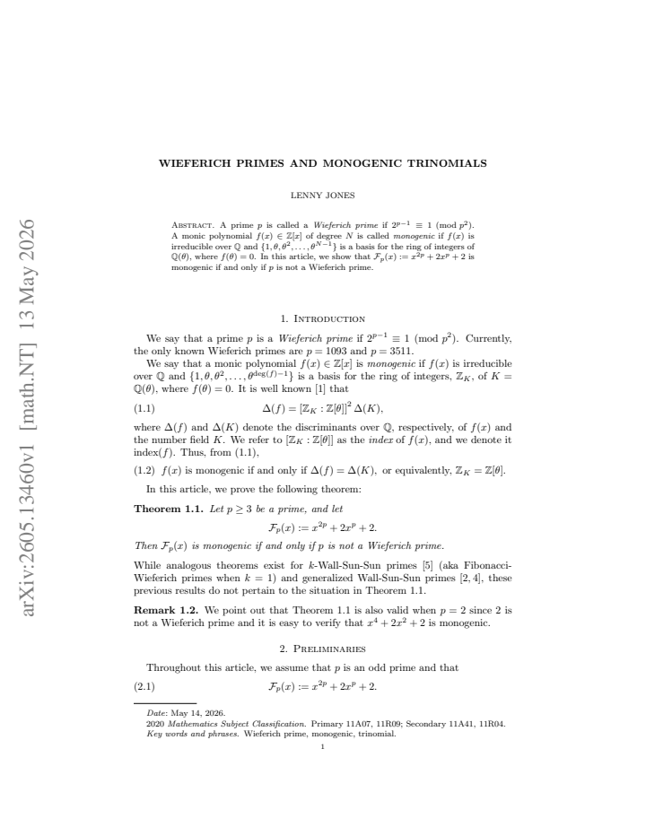 First page