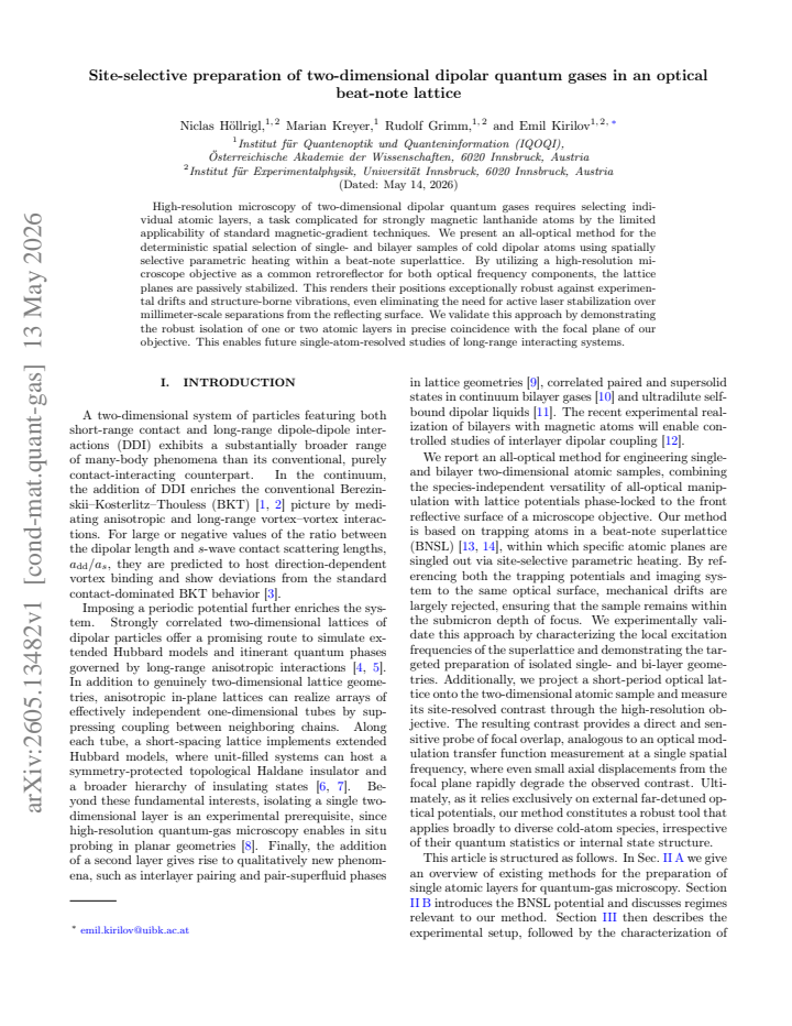 First page
