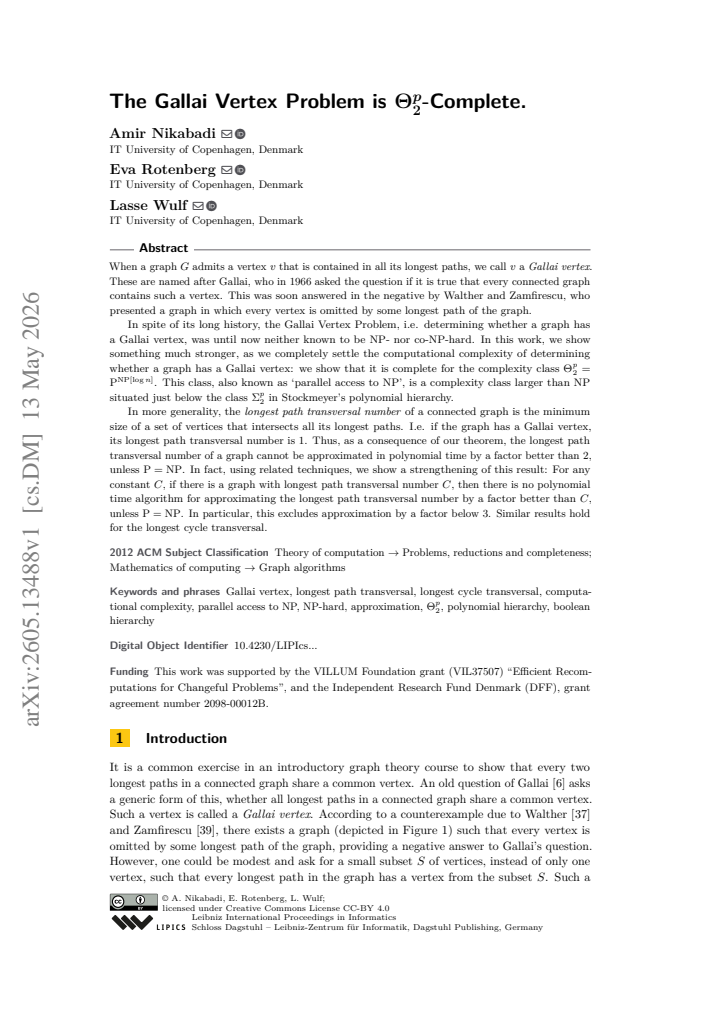 First page