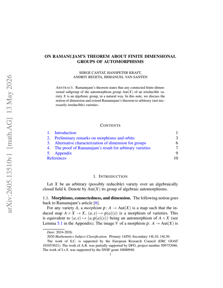 First page