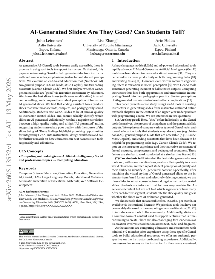 First page
