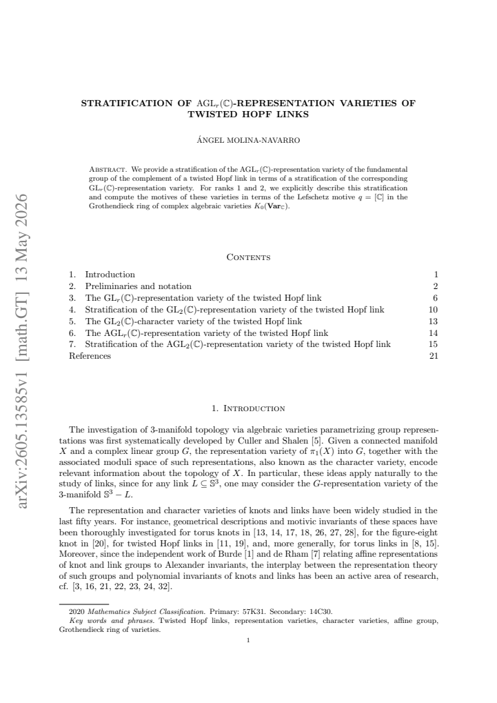 First page