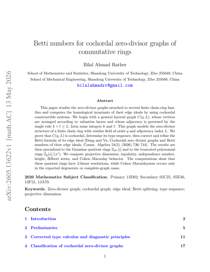 First page