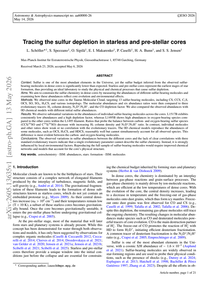 First page