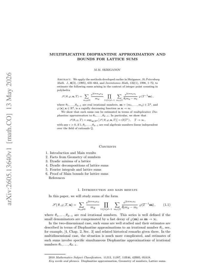 First page