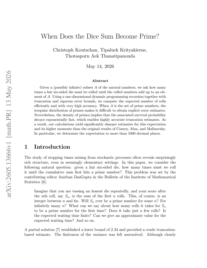 First page