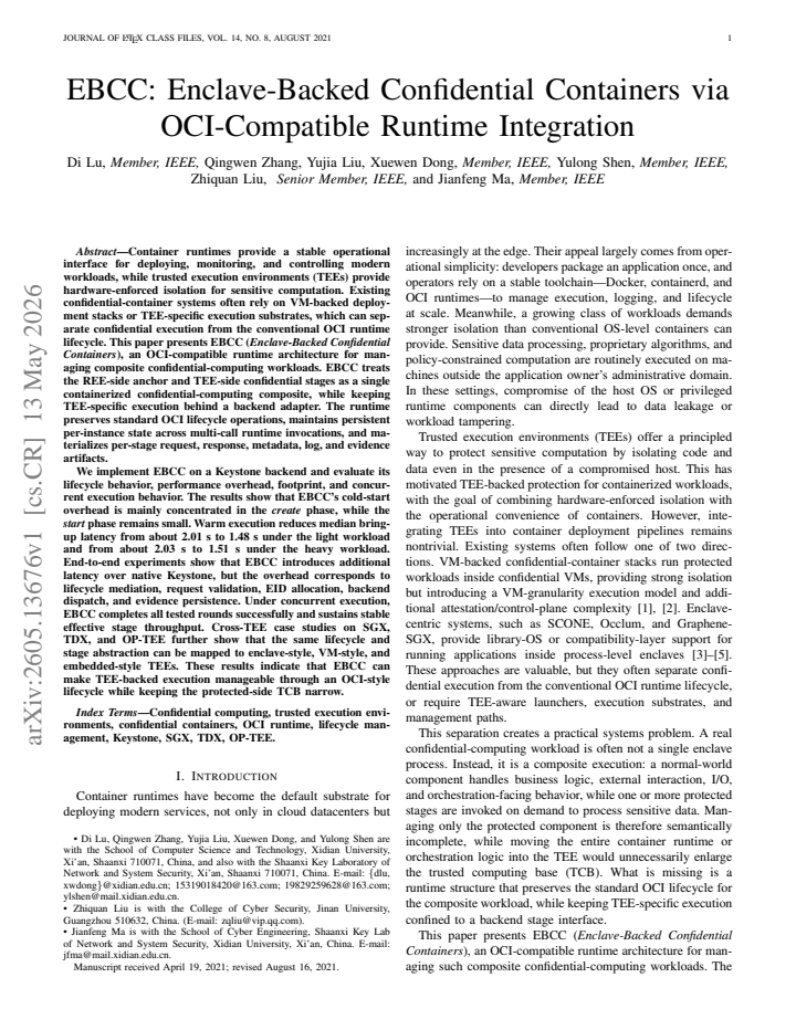 First page