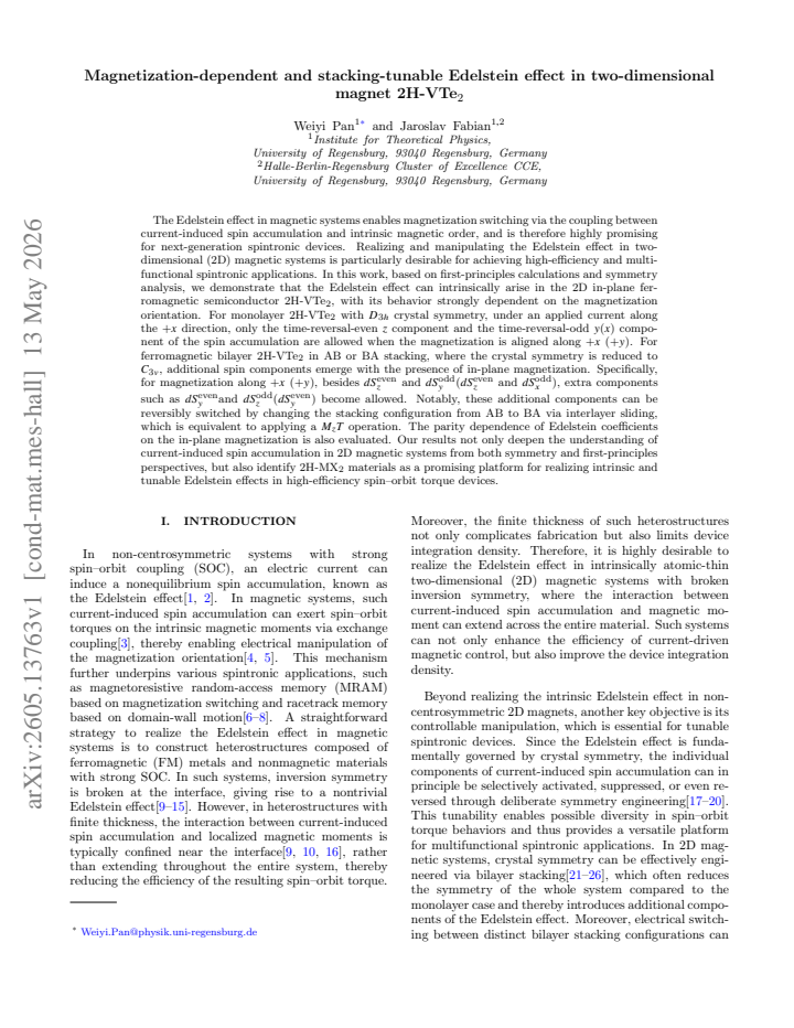 First page