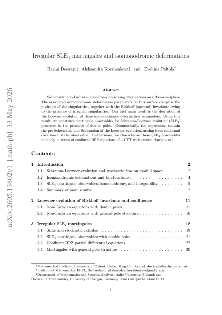 First page