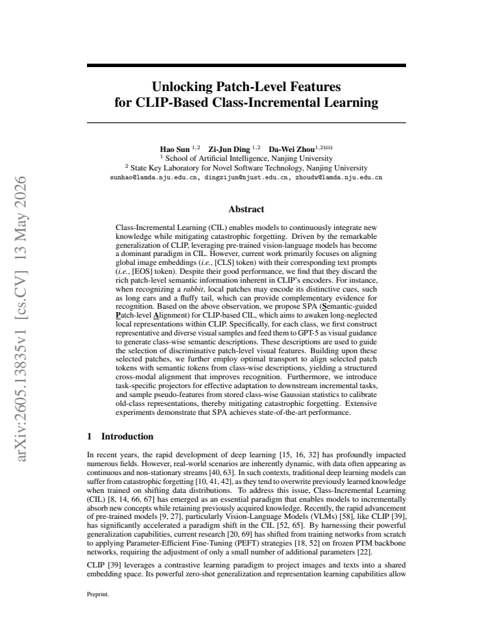 First page